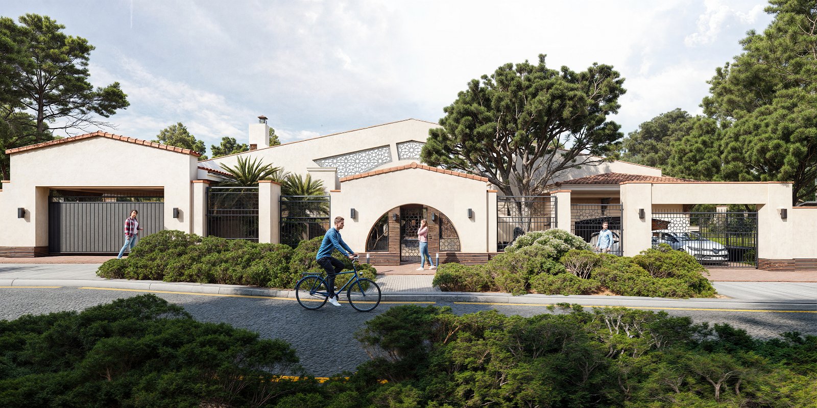 Projet architectural de la maison privée 'Cour Romaine'_1 
