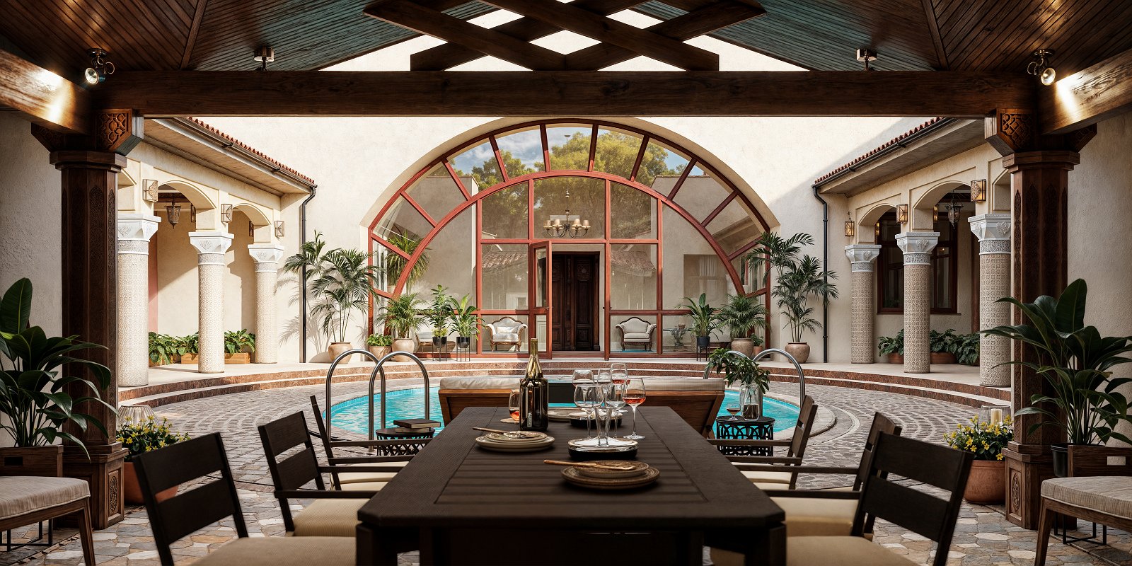 Projet architectural de la maison privée 'Cour Romaine'_17 