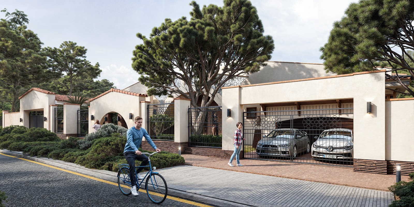 Projet architectural de la maison privée 'Cour Romaine'_2 