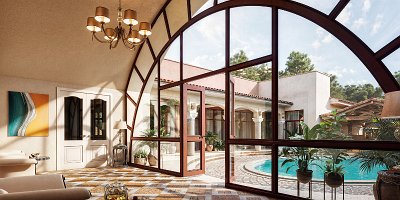 Projet architectural de la maison privée 'Cour Romaine'_12