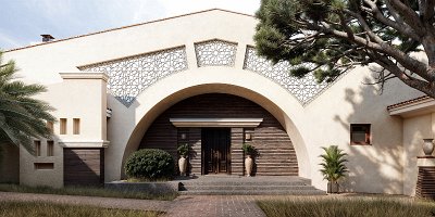 Projet architectural de la maison privée 'Cour Romaine'_5